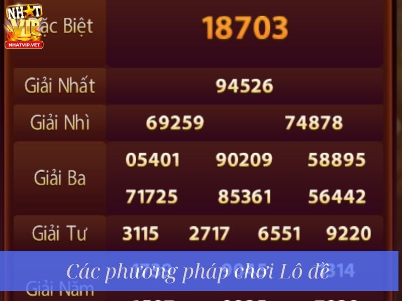 Các hình thức lô đề phổ biến
